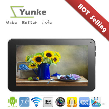 1gb ram 8gb 7inch tablet a20 dual core dual camera Android 4.2 support HDMI wifi 3g external
